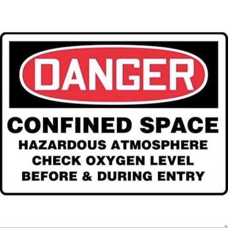 Accuform OSHA DANGER SAFETY SIGN CONFINED MCSP078XP MCSP078XP